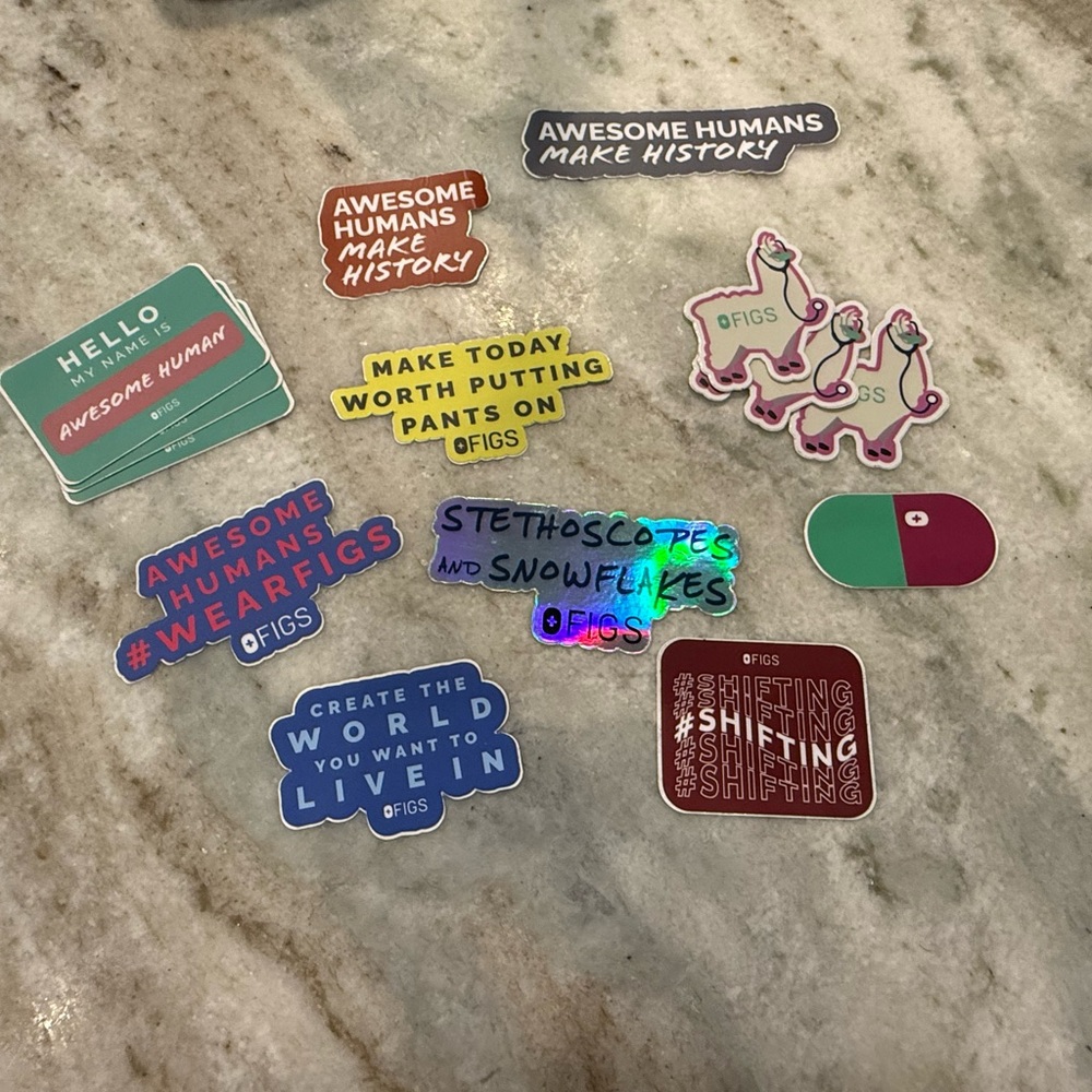Figs Inspirational Sticker Collection